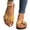 Yellow, variant on LTTVQM Womens Slide Sandals Arch Support Platform Open-Toe Cork Footbed Casual Sandals Slip-On Soft Adjustable Buckle Footwear for Daily Walking Wine 36(US-5.5)