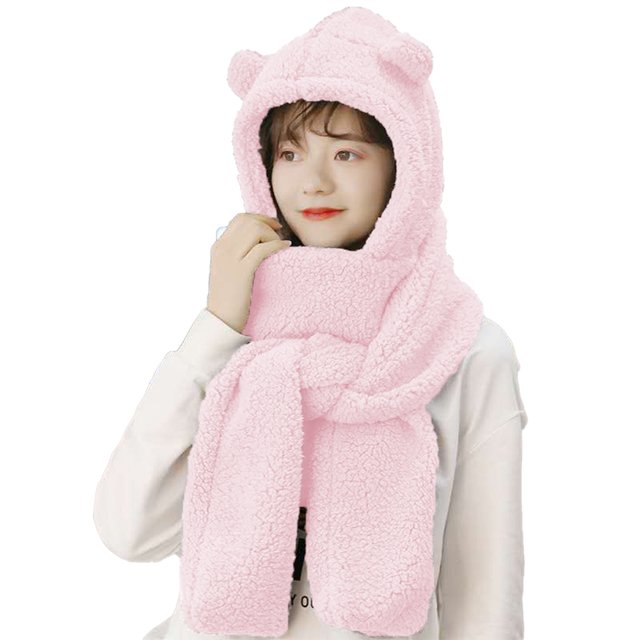 Girls winter warm cartoon plush hat for girls