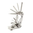 thumbnail image 2 of Repair Wrench Set 11-in-1 Multifunctional Bicycle Screwdriver Kit Multifunctional Screwdriver Kit Foldable Portable Repairing Tools, Silver, 2 of 9
