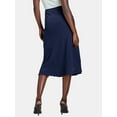 thumbnail image 4 of Time and Tru Women's Midi Slip Skirt, Sizes XS-XXXL, 4 of 6