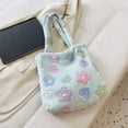 thumbnail image 2 of Bolsa De Hombro Bolsa de mano para mujer, de compras esponjoso para otoño e invierno, portátil Retro para viajes Tmvgtek Para Estrenar, 2 of 9