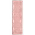 thumbnail image 2 of SAFAVIEH Kids Fiona Solid Bordered Wool Runner Rug, Pink, 2'6" x 8', 2 of 7