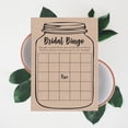 thumbnail image 6 of Inkdotpot 50Rustic Kraft Mason JarBingoGameCardsFor Bridal Wedding Shower Bachelorette Party Bulk Blank Square Fill In Gift Ideas, 6 of 7
