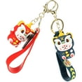 thumbnail image 3 of KAKOWELY llaveros de gato para teléfono, llavero festivo para monedero, llavero de anime para teléfono., 3 of 5