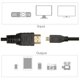 thumbnail image 3 of Wartleves Cables de conexión Micro-HDMI a HDMI 1080p de 1 m Adaptador AV para TV Tabletas Teléfonos Móviles, 3 of 7