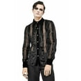 thumbnail image 1 of See Thru Velvet Shirt, Black - Large, 1 of 1