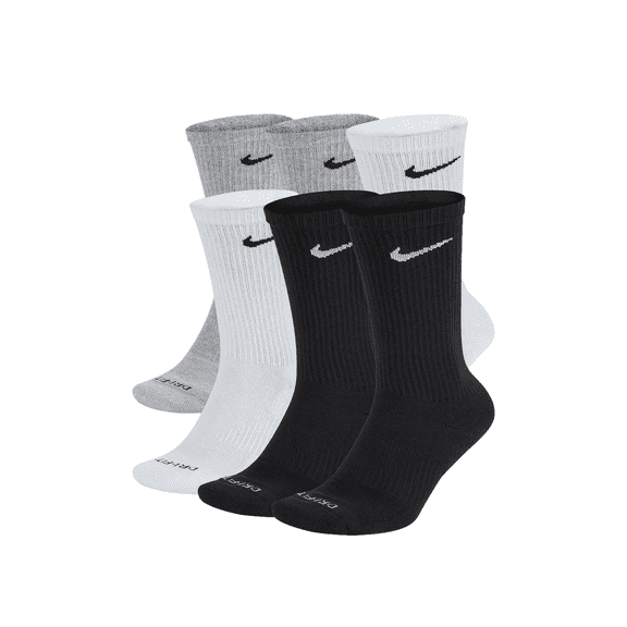 Nike Everyday Plus Cushioned Training Crew Socks  Medium (6 Pairs)