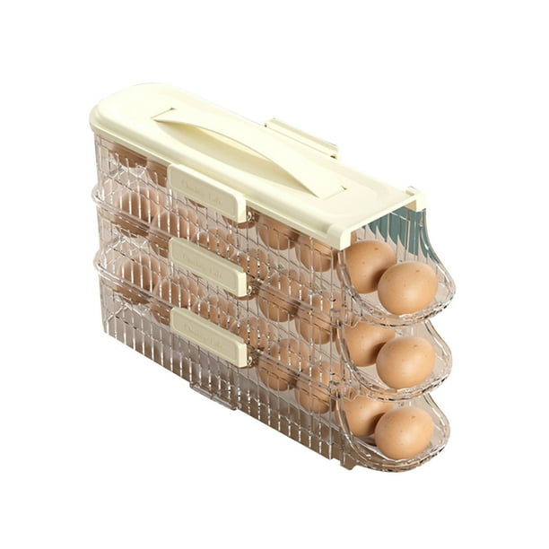 Estante de Almacenamiento de Cocina Caja de Almacenamiento de Portas de Refrigerador. el Refrigerador Se Puede Apilar con Cajas Portátiles Y Cajas de Cocina Caja de Almacenamiento de Huevos