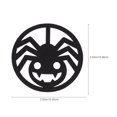 thumbnail image 2 of 12pcs Halloween Cup Mat Hollow Designed Placemat Felt Dinner Table Decor, 2 of 8