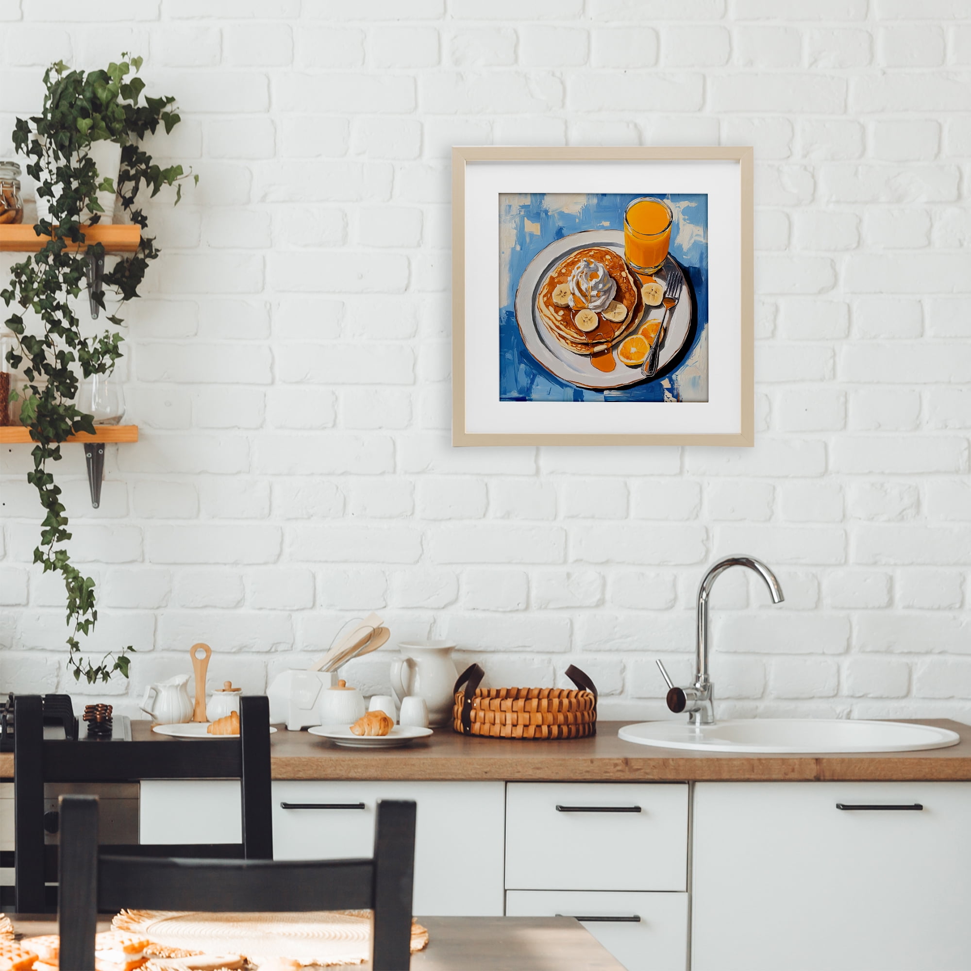 Stupell Industries Banana Bliss Sunshine Birch Framed Print Under Glass, design by Tina LeCour
