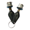 thumbnail image 4 of Accesorio de cierre seguro para el maletero de la motocicleta. Reemplaza los herrajes metálicos profesionales. 2 cerraduras 2 llaves, 4 of 9
