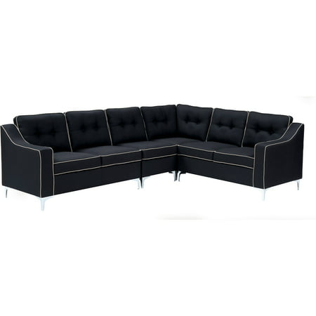 Furniture of America Abriel L Shaped Sectional Sofa