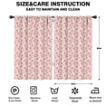 thumbnail image 2 of Blackout Kids Curtains,Pink Christmas Gingerbread Pattern Childrens Insulated Curtains Set Of 2,Bedroom Essentials,Toddler Room Decor 52"x84", 2 of 5