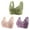 Army Green4, variant on Diufon 3 Pack Wireless Comfortable Bra for Women Everyday Front Closure Full Coverage Printed V Neck Bras
