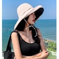 thumbnail image 5 of Sombrero de sol para mujer, plegable, reversible, con protección solar UV, ala ancha, para playa, para verano$Sombrero de sol para mujer, sombrero de sol de ala ancha para mujer, sombrero, 5 of 5
