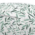 thumbnail image 3 of Garden Pouf Cover with Zipper, Olive Branches with Leaves Classic Simplistic Soft Spring Time Theme, Soft Decorative Fabric Unstuffed Case, 30" W X 17.3" L, Almond Green Green, by Ambesonne, 3 of 5