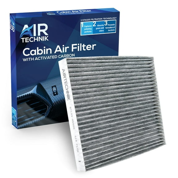 AirTechnik 97133-M5000 Cabin Air Filter w/Activated Carbon  Fits 2019-2025 Hyundai Nexo - 97133-R0000