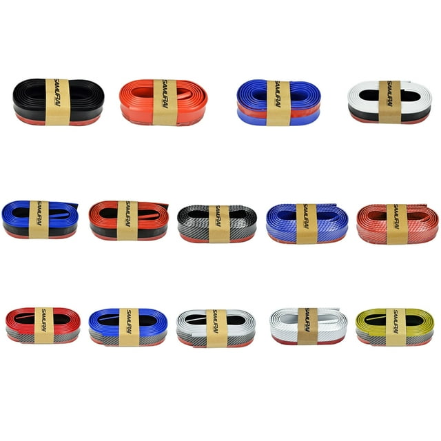Front Bumper Cover Universal Car Front Lip front lip cover Protector Guard Flexible Bumper Protective Rubber Strap 2.5m