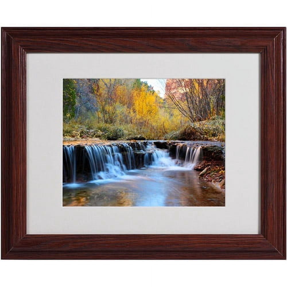 Trademark Fine Art "Zion Autumn" Matted Framed Art by Pierre Leclerc