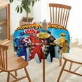 thumbnail image 6 of Power Rangers Round Tablecloth Print Decorative Table Cover Washable Table Cloths for Dining Party Picnic 60x60in, 6 of 8