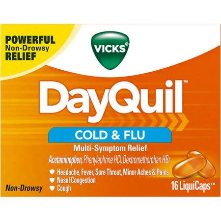 DayQuil Rhume et grippe LiquiCaps, 16 count