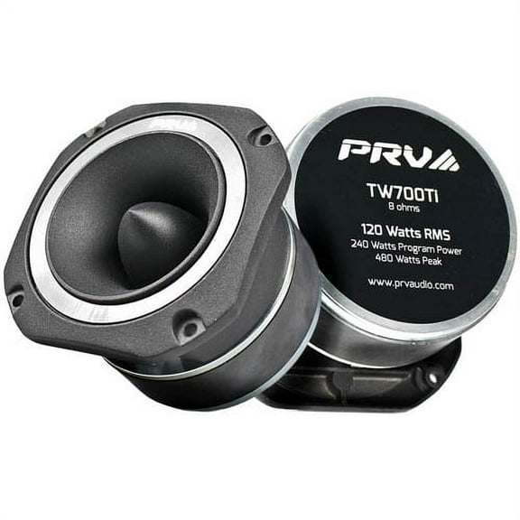 2 Pack PRV Audio 4" Super Tweeters 120 Watts RMS Power 8 Ohm TW700Ti Pair