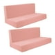 thumbnail image 5 of Fundas de cojín para Camper, fundas de respaldo, banco de repuesto fácil de instalar, 2 piezas rosa, 5 of 8