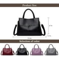 thumbnail image 5 of Hobo Bags for Women High Capacity Splicing PU Leather Handbags Shoulder Ladies Crossbody Bags Handle Tote Bag, 5 of 7