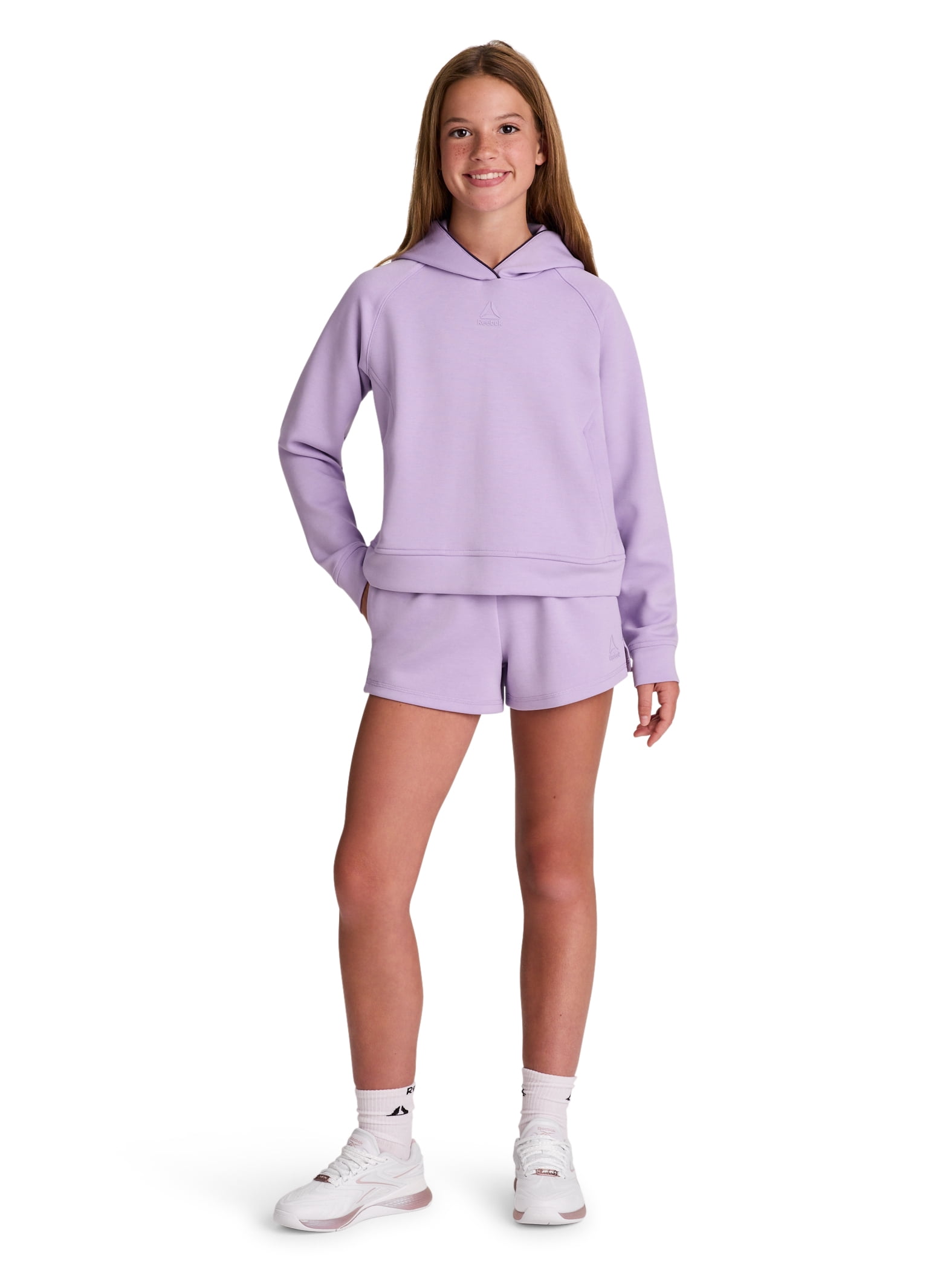 Reebok Girl's Active Momentum Tech Fleece Short, Sizes 4-18