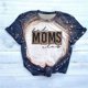 thumbnail image 2 of Mujeres verano casual moda sexy cuello redondo camisa tie-dye mama manga corta letras imprimir camisetas tops blusa Pompotops hkajfhjk464923, 2 of 3