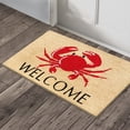 thumbnail image 5 of A1HC Natural Coco Coir Doormat, Red Crab Welcome, 18"x30", Durable Outdoor Welcome Mat, Non-Slip, Easy to Clean, Pet Friendly, 5 of 8