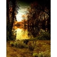thumbnail image 1 of BSDHOME Polyester 5x7ft Paysage Arbre Rivière Toiles de Fond Accessoires Photo Studio, 1 of 2
