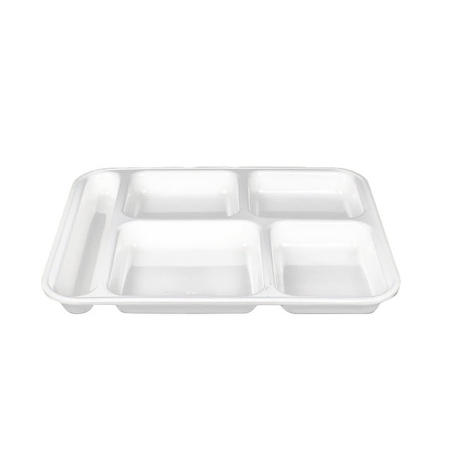 Huluwajiuyeye Heat Imitation Porcelain Compartment Fast Food Trays Specifically Designed For School And Unit Canteens Commercial Grade Tableware