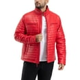 thumbnail image 3 of X RAY Jeans PU Quilted Jacket with Faux Shearling Lining, Red, L, 3 of 10