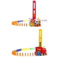 thumbnail image 2 of CNKOO 80 Pcs Domino Train Set Fun and Colorful Train with Sounds   Blocks Domino Set Building and Stacking Toy for Boys and Girls  Automatic Blocks Laying Toy Train Set Gift for 3-12 Year, 2 of 2