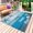 Blue, variant on Blue Ombre Coastal Outdoor Rug 3x5 Ft - Reversible Patio Rug Outdoor Camping Rugs, Nautical Starfish Shell Summer Beach Indoor Outdoor Area Rugs, Non-Slip Outdoor Carpet Runner for Deck/Porch