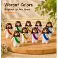 thumbnail image 5 of 30 Pcs Colorful Mini Jesus Rubber Figurines, 1.4" Religious Party Favors for Christmas and Baptism, Durable Hide and Seek Jesus Figures for Sunday School and Christian Gifts, 5 of 11