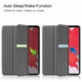 thumbnail image 2 of Dteck Slim Fit Case For New iPad Pro 11 inch 2020 with Pencil Holder, [Support Apple Pencil Wireless Charging] Tri-Fold Stand Magnetic Flip Auto Wake Sleep Case Cover For iPad A2068 A2230, Gray, 2 of 9