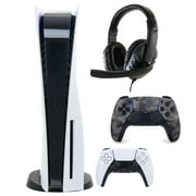 Sony PlayStation 5 Core with Extra Camo Gray Dualsense Controller and Universal Headset