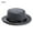grey, variant on Women Men Vintage Wide Brim Dress Dance Party Woolen Stage Performance Fedora Hat Panama Cowboy Hat Jazz Cap BLACK