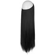 thumbnail image 3 of Women 22 inchs Long Straight Hidden Ponytail Extension Invisible Secret Wire Crown Hair Extensions One Piece Synthetic no Clip in Hair Extensions Hairpiece for Womens/Girls, 3 of 8
