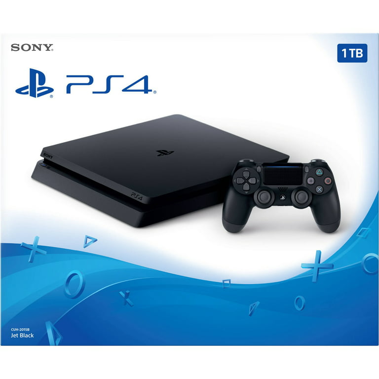 Restored Sony PlayStation 4 Slim 1TB Gaming Console, Black, CUH ...