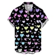 thumbnail image 3 of Tauxra Short Sleeve Button Up Shirt for Men, Casual Printed Shirt with Classic Collar, Breathable Top for Everyday Wear, 3 of 4