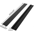 thumbnail image 2 of Silicone Stove Gap Cover 2-Pack, Heat-Resistant Kitchen Countertop Protector for Gas Stoves, 63.5x5.5x1cm Black, 2 of 5