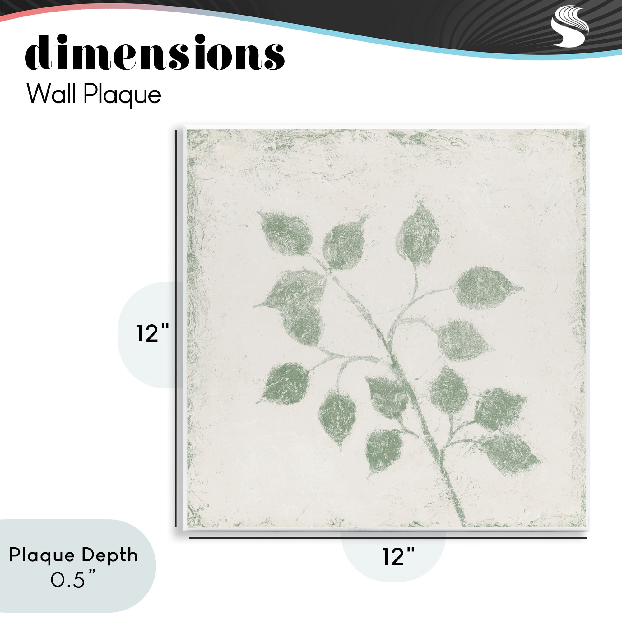 Stupell Industries November Leaves Plant Sprig Wall Plaque Art, design by Michael Marcon