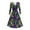 F-Multicolor, variant on Jinhomg Womens Sparkle Holiday Dresses Novelty Mardi Gras Sequin Print Dress Flowy Swing Long Sleeve Crew Neck Midi Dress Carnival Party Dress Spring Saving Today Multicolor XXL