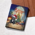 thumbnail image 5 of Merry Christmas French Bulldog Santa Hat Xmas Tree Winter Holiday Travel Passport Wallet Dog Lover Gifts PU Leather Passport Holder Cover - 01013, 5 of 5