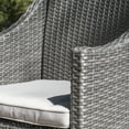 thumbnail image 7 of Estelle Outdoor Wicker Dining Chairs with Cushions, Set of 2, Grey, Silver, 7 of 7