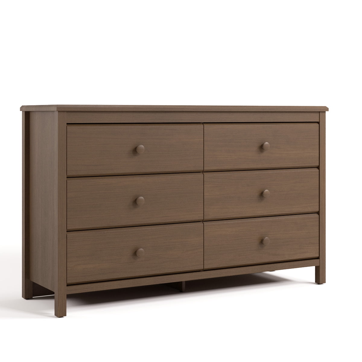 Storkcraft Alpine 6 Drawer Nursery Double Dresser, Hazelnut