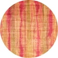 thumbnail image 1 of Ahgly Company Indoor Round Abstract Orange Contemporary Area Rugs, 7' Round, 1 of 1